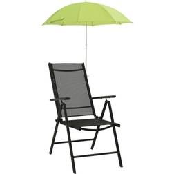 vidaXL Campingstuhl Sonnenschirme 2 Stück Grün 105 cm