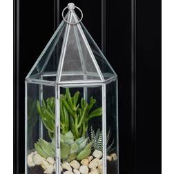 Ivyline Glasshouse Terrarium Galvanised, H36cm W18cm