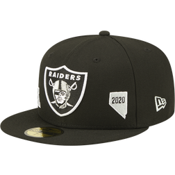 New Era Mens Raiders City Identity Fitted Cap Mens Black/White