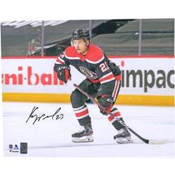 Philipp Kurashev Chicago Blackhawks Autographed x Reverse Retro Skating Photograph