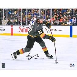 Mark Stone Vegas Golden Knights Autographed x Black Jersey Shooting Photograph