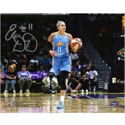 Elena Delle Donne Chicago Sky Autographed x Dribbling in Sky Blue Jersey Photograph