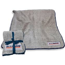 NCAA Frosty Fleece Sherpa Throw- Illinois