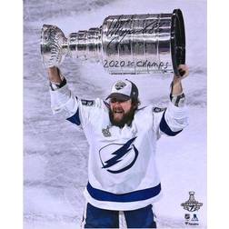 Nikita Kucherov Tampa Bay Lightning Autographed x Raising Cup Photograph with 2020 SC Champs Inscription