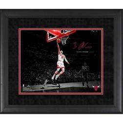Zach LaVine Chicago Bulls Facsimile Signature Framed x Spotlight Photograph