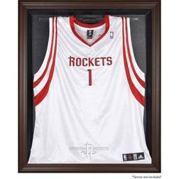 Houston Rockets Brown Framed Logo Jersey Display Case