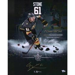 Mark Stone Vegas Golden Knights Autographed x First Hat Trick Highlight Photograph