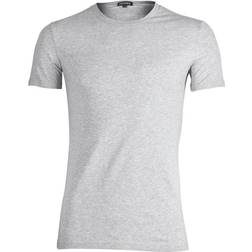 Ermenegildo Zegna Stretch Cotton Crew-Neck T-Shirt, Grey Melange