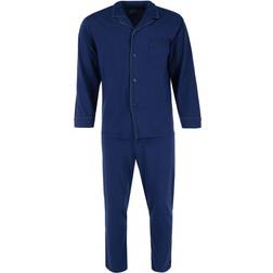 Hanes Men's Two Piece Sleep Set Navy Xlarge