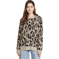 R13 Leopard Cashmere Sweater