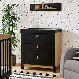 CuddleCo Rafi Dresser & Changer Oak & Black