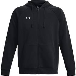 Under Armour Men's Rival Fleece Full-Zip Hoodie Black White