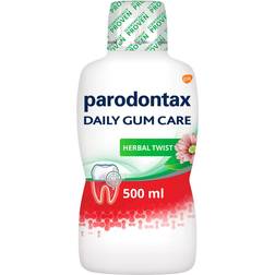 Parodontax mouthwash herbal twist fresh taste daily plaque 500ml