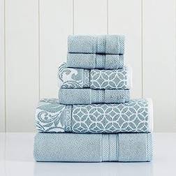 Modern Threads Trefoil Towel Blue (40.6x27.9cm)