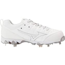 Mizuno 9-Spike Swift 7 Low Womens Metal Softball Cleat - White