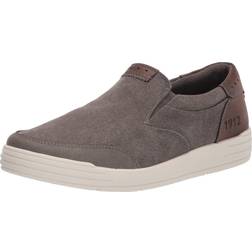 Nunn Bush mens Kore City Walk Canvas Moc Toe Slip-on Sneaker, Cement