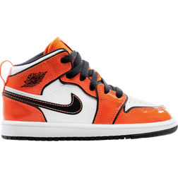 Nike Air Jordan 1 Mid SE PS - Turf Orange/Black/White