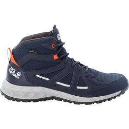 Jack Wolfskin Woodland 2 Texapore Mid M - Dark Blue/Red