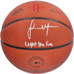 "Jalen Green Houston Rockets Autographed Wilson Team Logo Basketball with "Light The Fuse" Inscription"