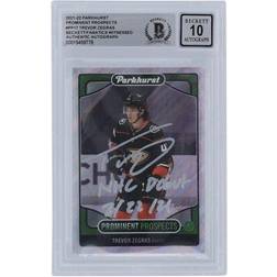 Upper Deck Trevor Zegras Anaheim Autographed 2021-22 Parkhurst Prominent Prospects #PP17 Fanatics