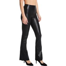 Commando Faux Leather Flare Leggings Black