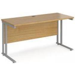 Straight Cantilever Legs Silver Maestro Writing Desk