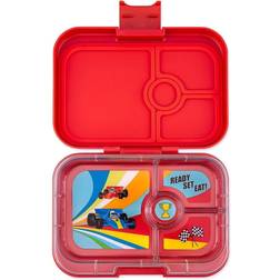 Yumbox bento madkasse 4 rum Roar Red Race Cars