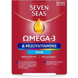 Seven Seas Omega-3 & Multivitamins Man 30 Day Duo