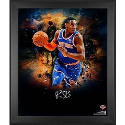 RJ Barrett New York Knicks Autographed Framed x In Focus Photograph