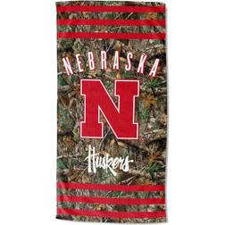 Northwest NCAA Nebraska Stripes Bath Towel Red