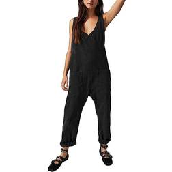 Free People High Roller Jumpsuit by We The at, Mineral Black