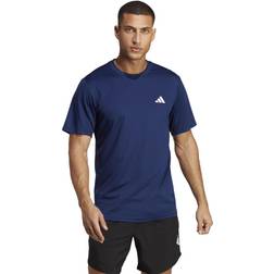 Adidas Men's Mens Training Essential Base T-Shirt Navy Blue/Dark Shade/Navy