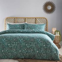 Charlotte Thomas Celestial Double Bed Duvet Cover Green