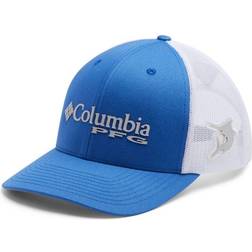 Columbia PFG Logo Mesh Snapback High Crown - Vivid Blue/Marlin