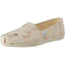 Toms Alpargata Graphic Slip On Flats Beige