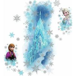 RoomMates Disney Frozen Ice Palace ft. Elsa & Anna Giant Wall Decals with Glitter