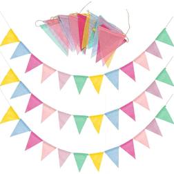 Garlands Bunting Banner Multicolor 60 Flags 68 Feet