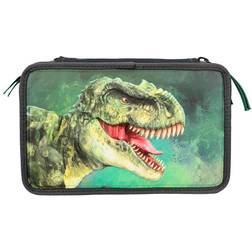 Depesche Dino World Green with 3D Effect Triple Pencil Case