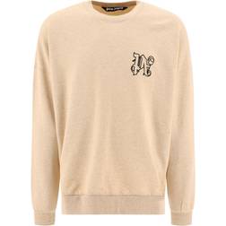 Palm Angels Men's Monogram Crew Sweatshirt - Beige