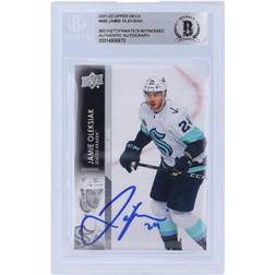 Upper Deck Jamie Oleksiak Seattle Kraken Autographed 2021-22 Extended Series #685 Fanatics Witnessed