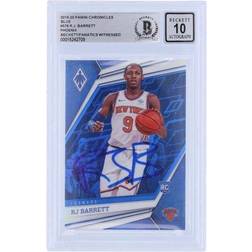 Panini America RJ Barrett New York Knicks Autographed 2019-20 Chronicles Phoenix Blue #578 #77/99 Beckett Fanatics Witnessed Authenticated Rookie Card