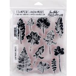 Tim Holtz Cling Stamps 7"X8.5"-Leaf Prints