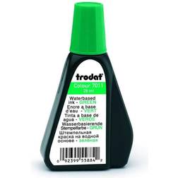 Trodat Green Ink Bottle 28 ml Replacement Ink for Hand Stamp Ink Pads