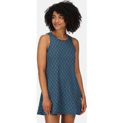 Regatta Kaimana Dress Navy Print, Navy Print, 12, Women