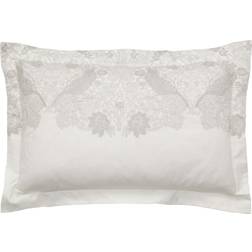 Morris & Co Pure Strawberry Thief Embroidery Cushion Cover White