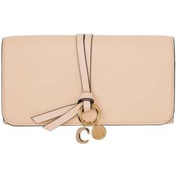 Chloé Pink Alphabet Long Flap Wallet 6J5 Cement