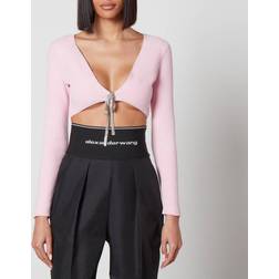 Alexander Wang Pink Cropped Cardigan