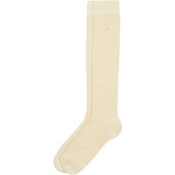 Ami Paris logo-patch knitted socks unisex 39-42 Neutrals