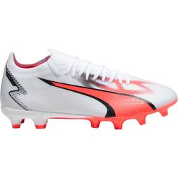 Puma Ultra Match FG/AG M - White/Black/Fire Orchid