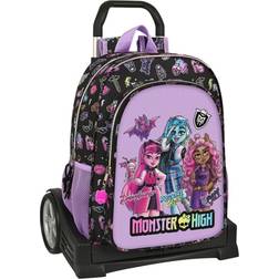 Monster High School Rucksack Wheels Creep Black 33 x 42 x 14 cm